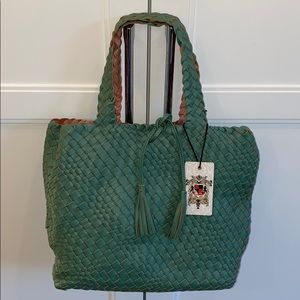 Vegan leather tote. NWT